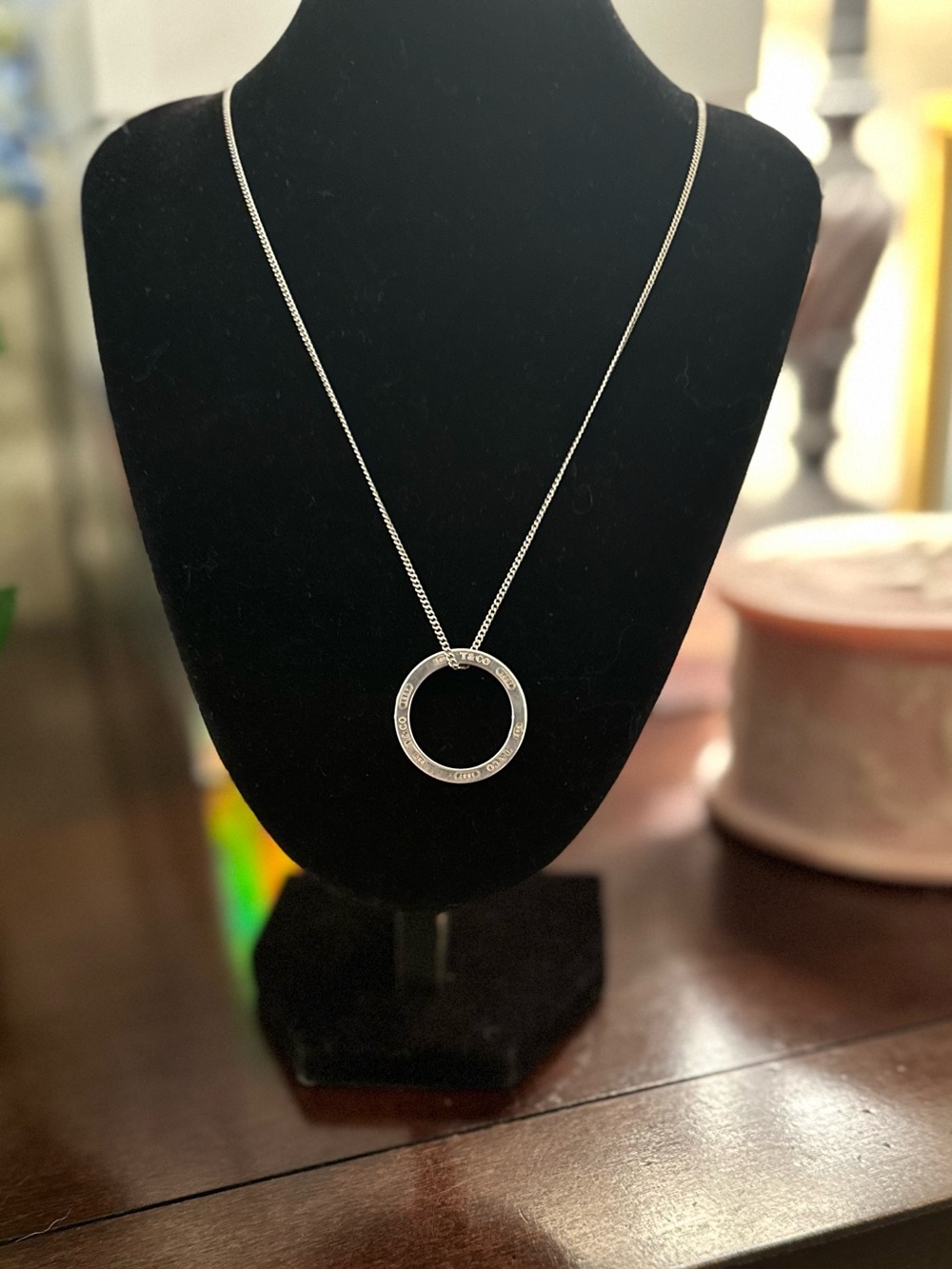 Tiffany & Co. 1837 Open Circle Pendant Necklace - Picture 6 of 8